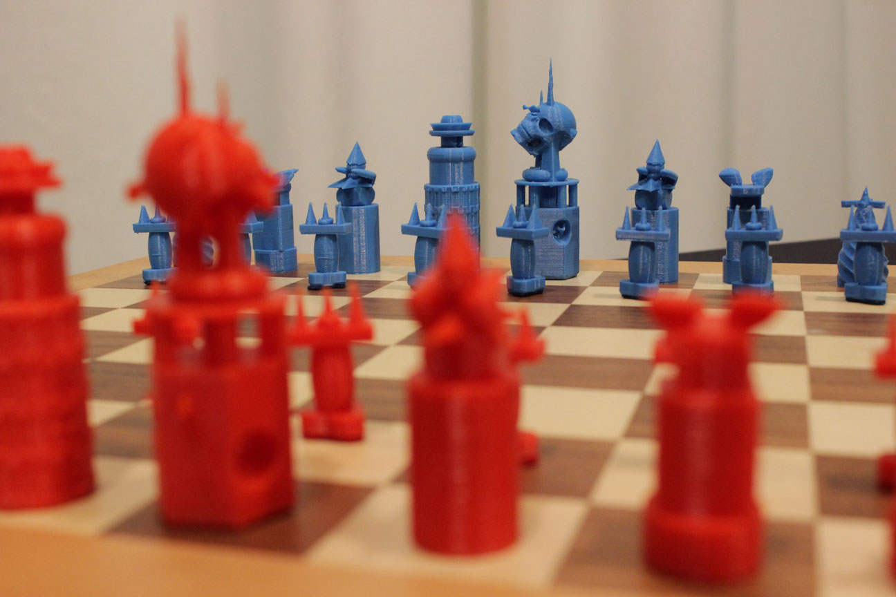 3d chess printed set